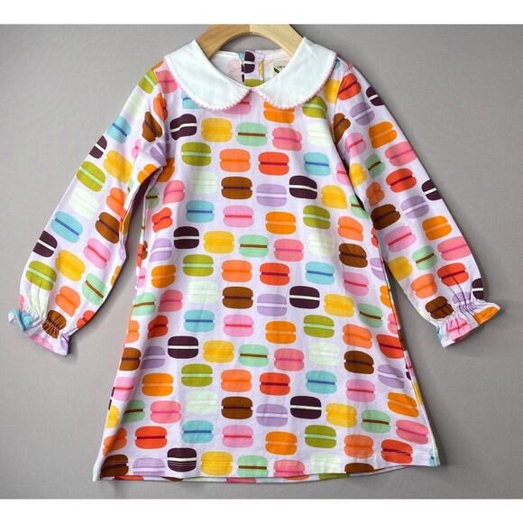 The Oaks Apparel French Macaron Cookies Dress Girls 4 Yrs - Picture 1 of 5